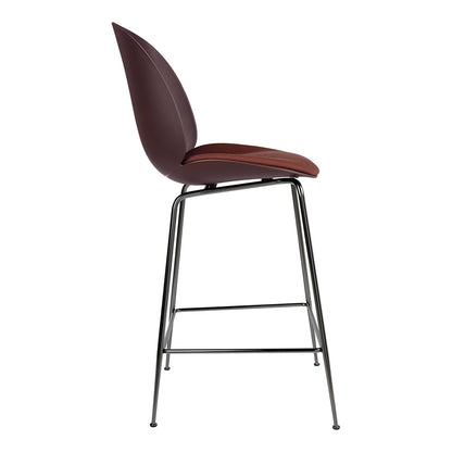 Beetle Seat Upholstered Bar Counter Chair - Conic Base