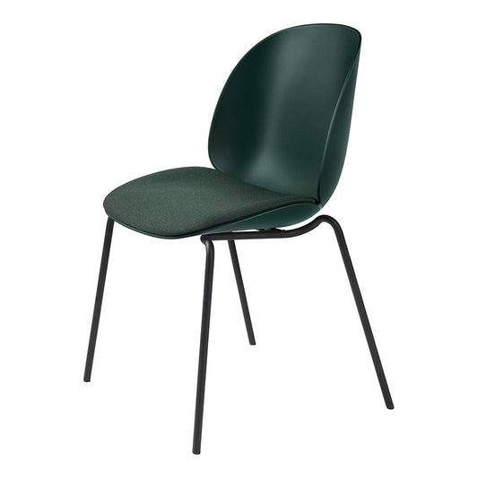 Beetle Seat Upholstered Dining Chair - 4-Leg Stackable Base