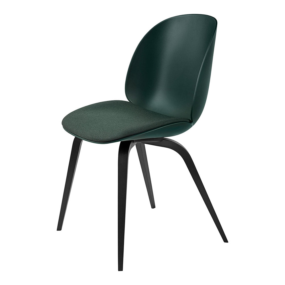 Beetle Seat Upholstered Dining Chair - Wood Base