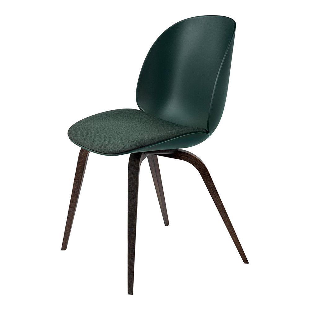 Beetle Seat Upholstered Dining Chair - Wood Base
