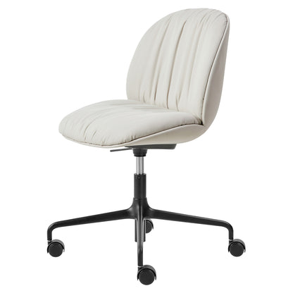 Beetle Soft Fully Upholstered Meeting Chair - Height Adjustable with Castors
