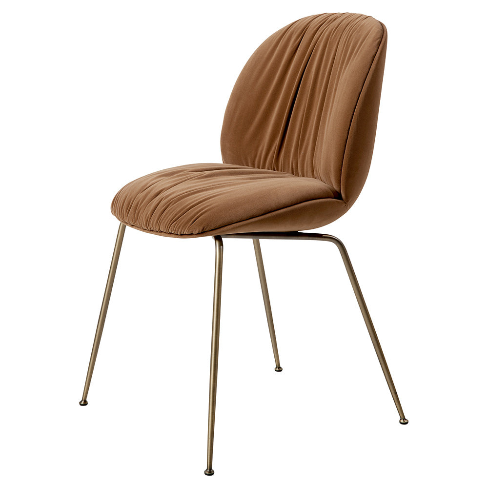 Beetle Soft Fully Upholstered Dining Chair - Conic Base