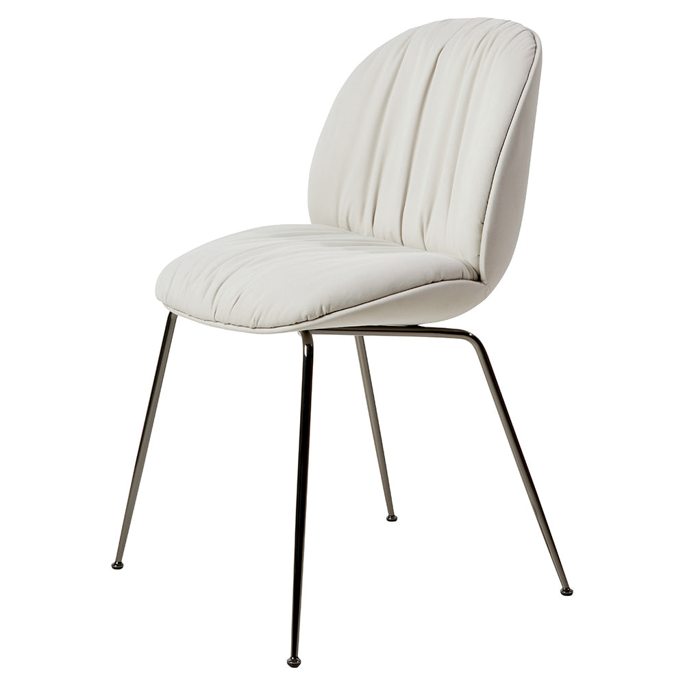 Beetle Soft Fully Upholstered Dining Chair - Conic Base