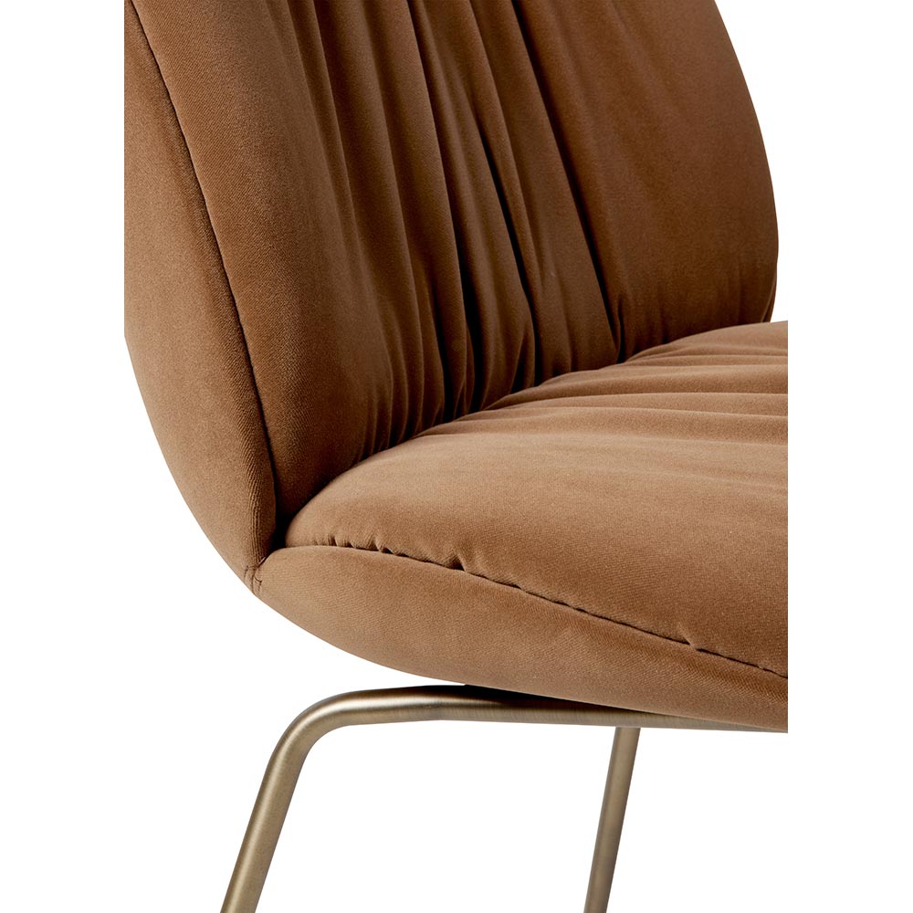 Beetle Soft Fully Upholstered Dining Chair - Conic Base