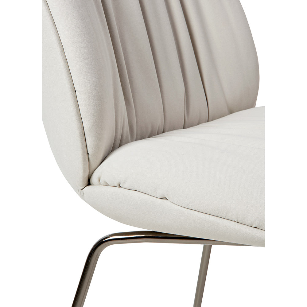 Beetle Soft Fully Upholstered Dining Chair - Conic Base