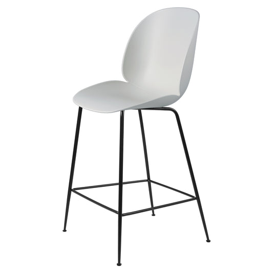 Beetle Unupholstered Counter Chair - Lunar Gray, Black Matte Base