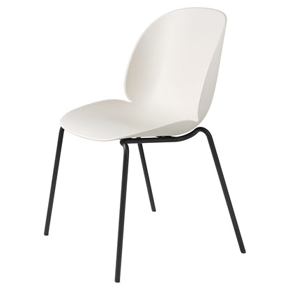 Beetle Unupholstered Dining Chair - Alabaster White, 4-Leg Stackable Base