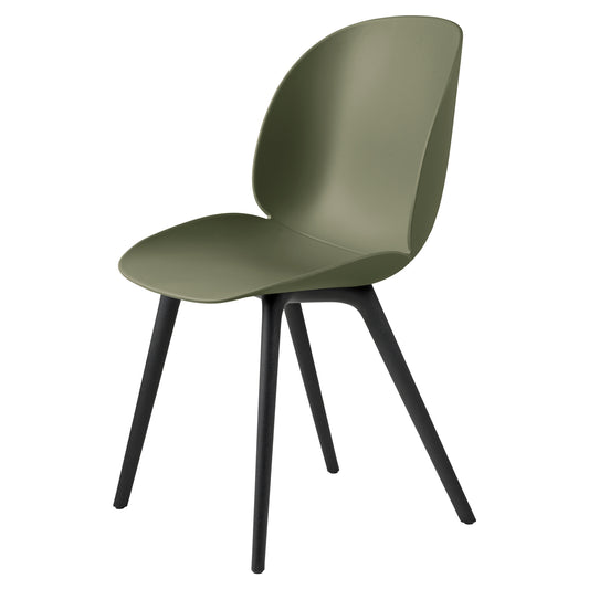 Beetle Unupholstered Dining Chair - Fern Green, Plastic Base