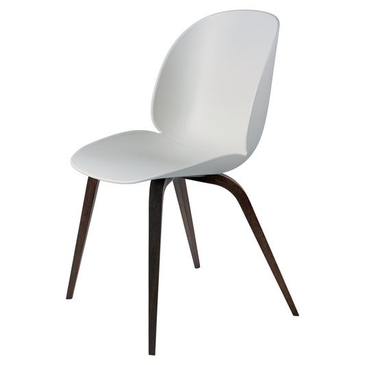 Beetle Unupholstered Dining Chair - Lunar Gray, Smoked Oak Matte Lacquered Base