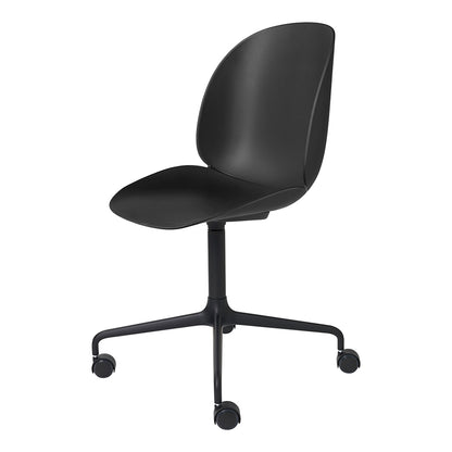 Beetle Unupholstered Meeting Chair - 4-Star Base With Castors