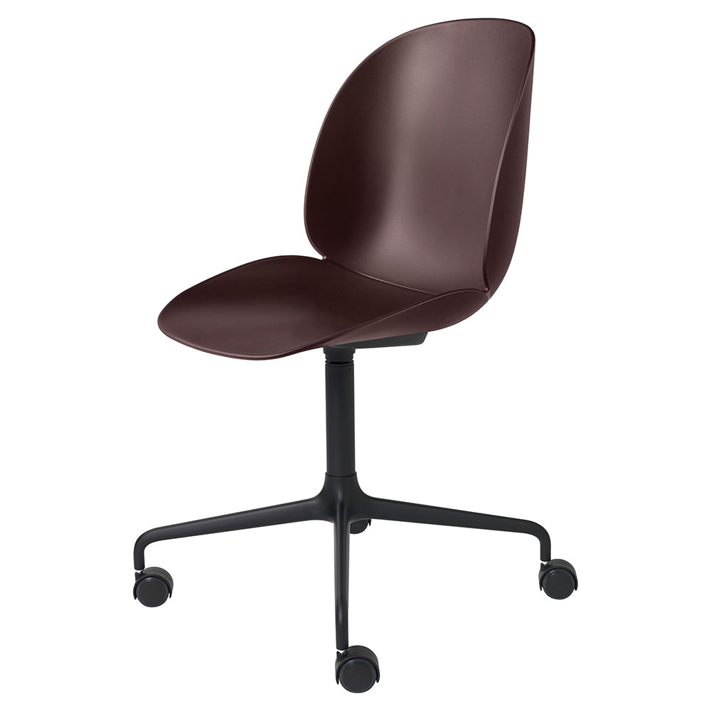 Beetle Unupholstered Meeting Chair - 4-Star Base With Castors