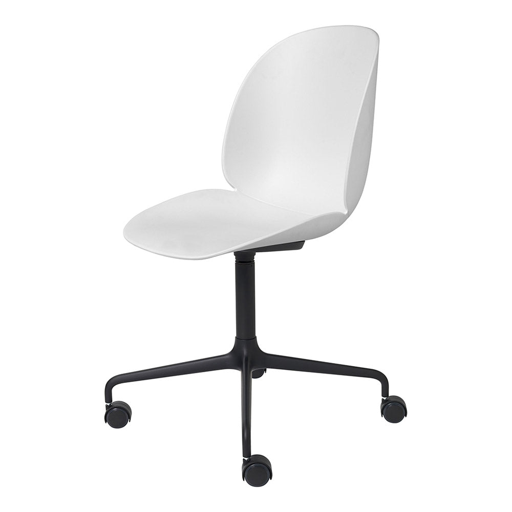Beetle Unupholstered Meeting Chair - 4-Star Base With Castors