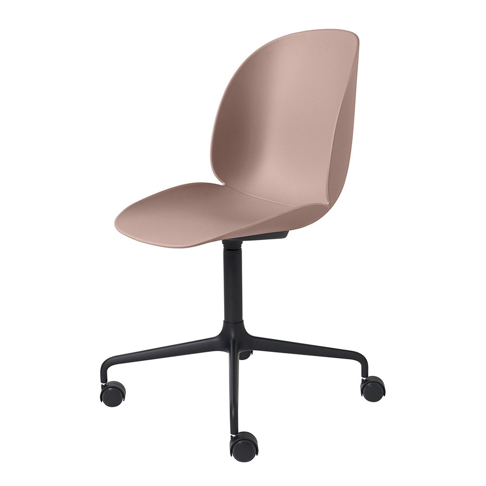 Beetle Unupholstered Meeting Chair - 4-Star Base With Castors