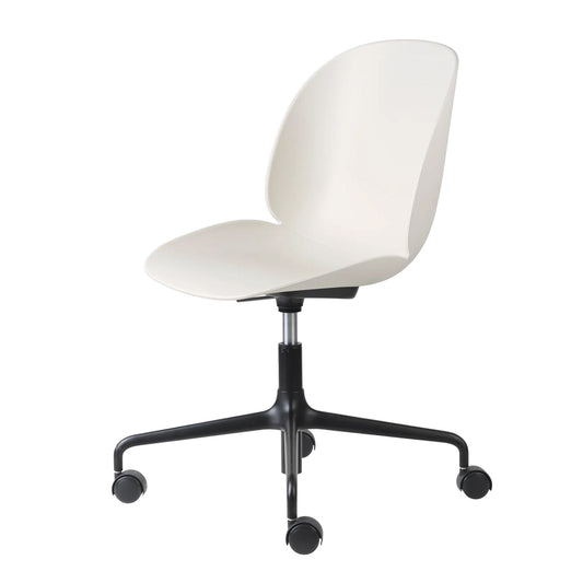 Beetle Unupholstered Meeting Chair - Height Adjustable with Castors