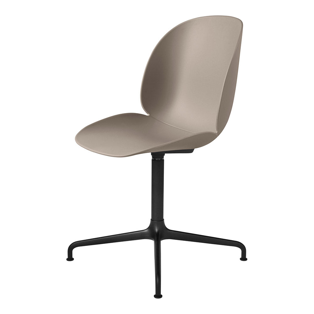 Beetle Unupholstered Meeting Chair - New Beige Shell, 4-Star Base