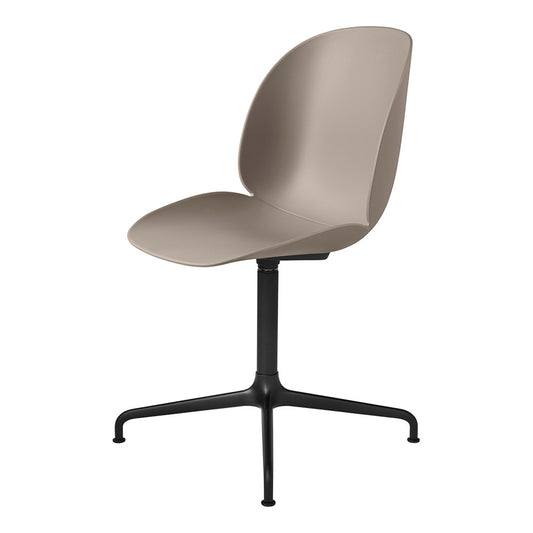 Beetle Unupholstered Meeting Chair - New Beige Shell, 4-Star Base