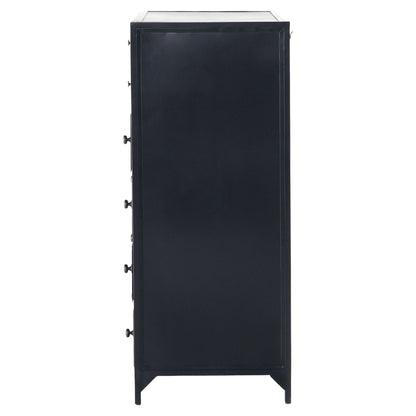 Belmont 8 Drawer Tall Dresser - Black