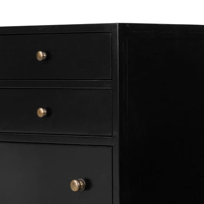 Belmont 8 Drawer Tall Dresser - Black