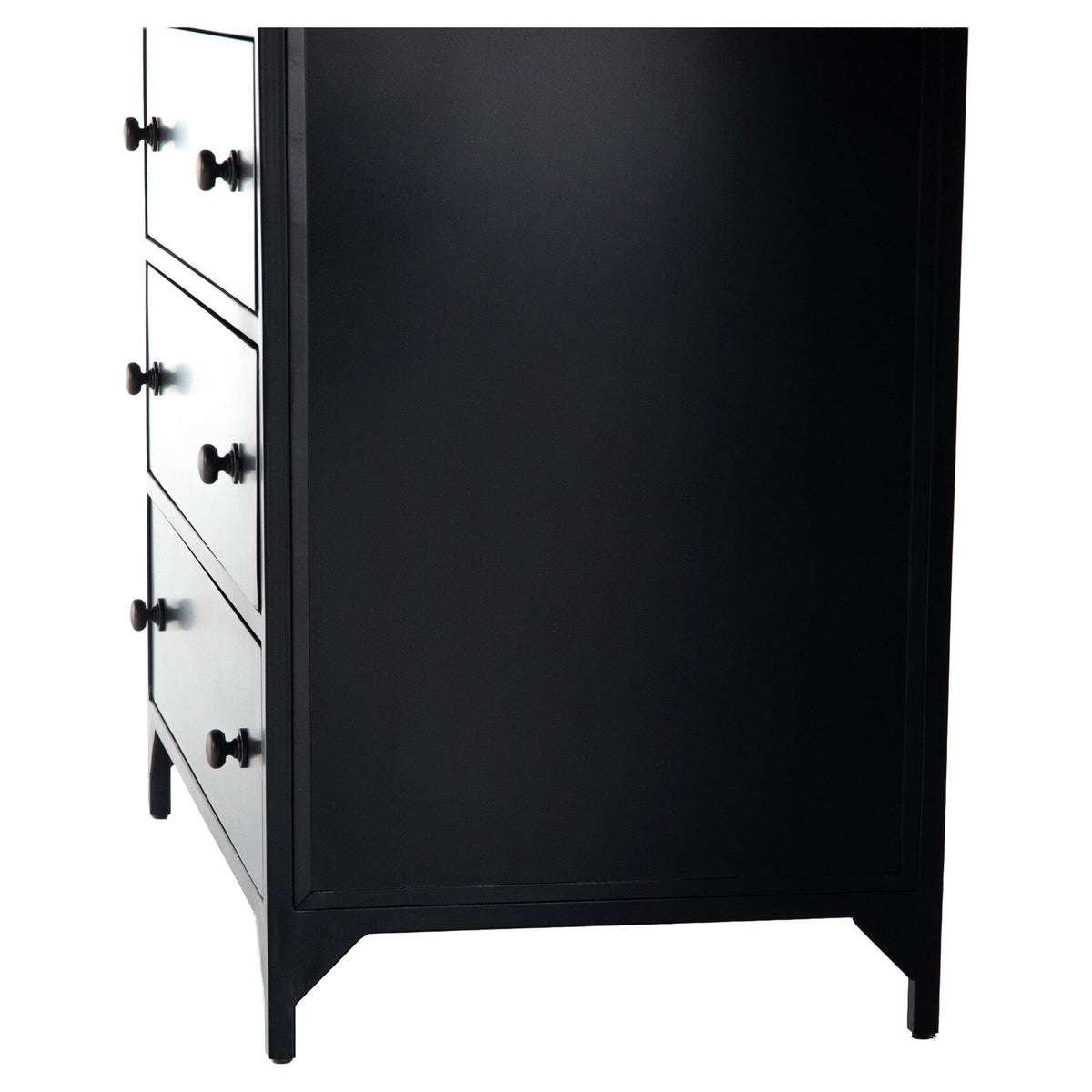 Belmont 8 Drawer Tall Dresser - Black