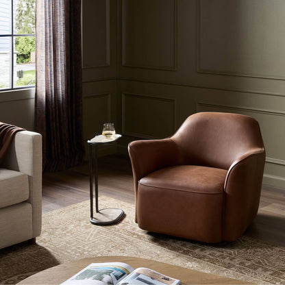 Bethany Swivel Chair - Dulane Mahogany