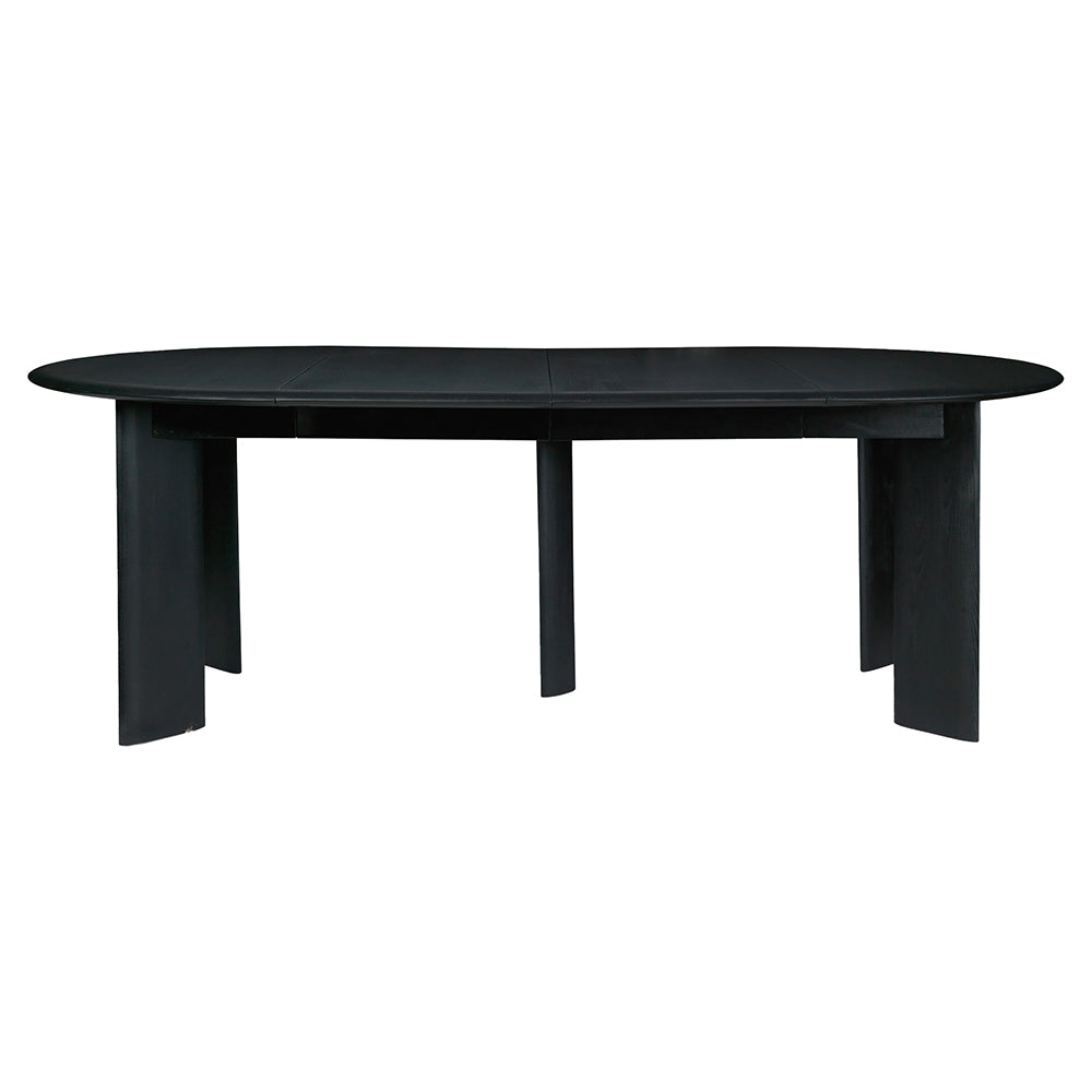 Bevel Extendable Table X2 - Black Oiled Beech