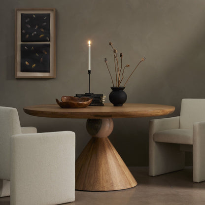 Bibianna Dining Table - Smoked Honey