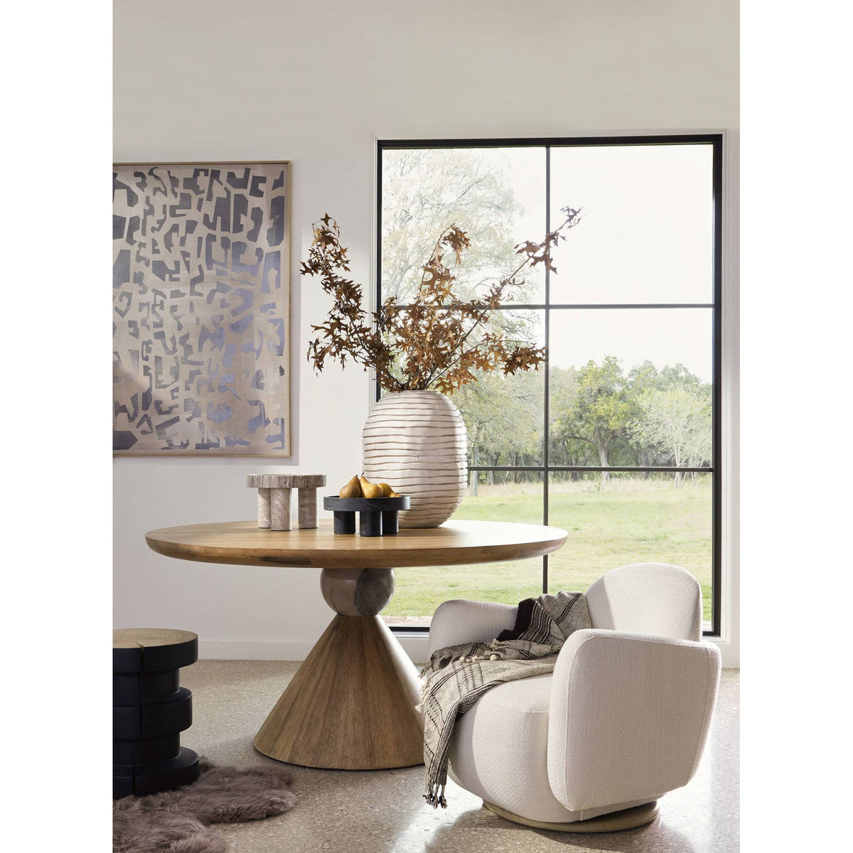 Bibianna Dining Table - Smoked Honey