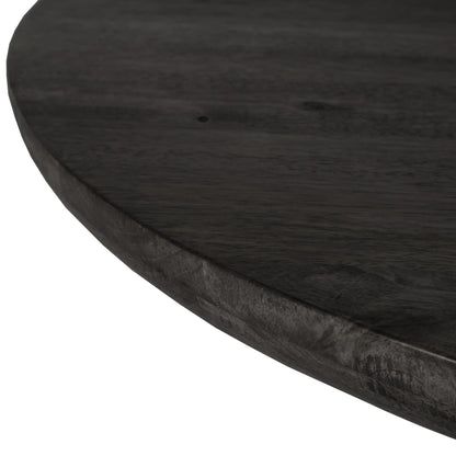 Bibianna Dining Table - Worn Black Parawood