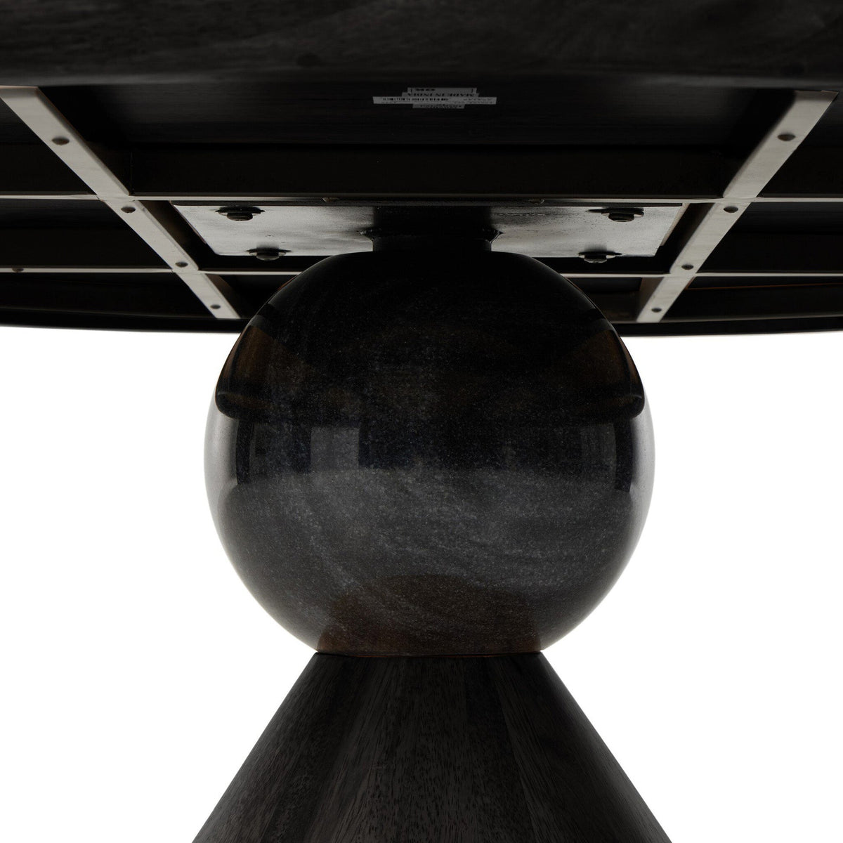 Bibianna Dining Table - Worn Black Parawood