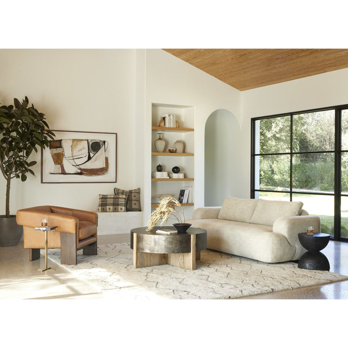 Bingham Coffee Table - Rustic Oak Veneer