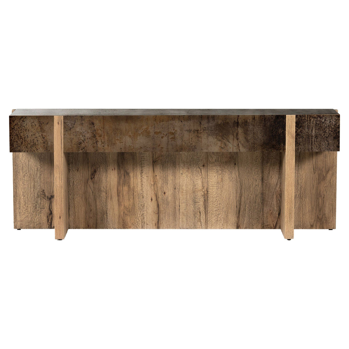 Bingham Console Table - Rustic Oak Veneer