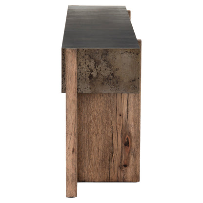 Bingham Console Table - Rustic Oak Veneer