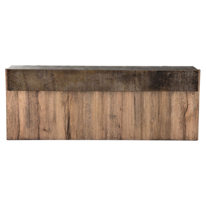 Bingham Console Table - Rustic Oak Veneer