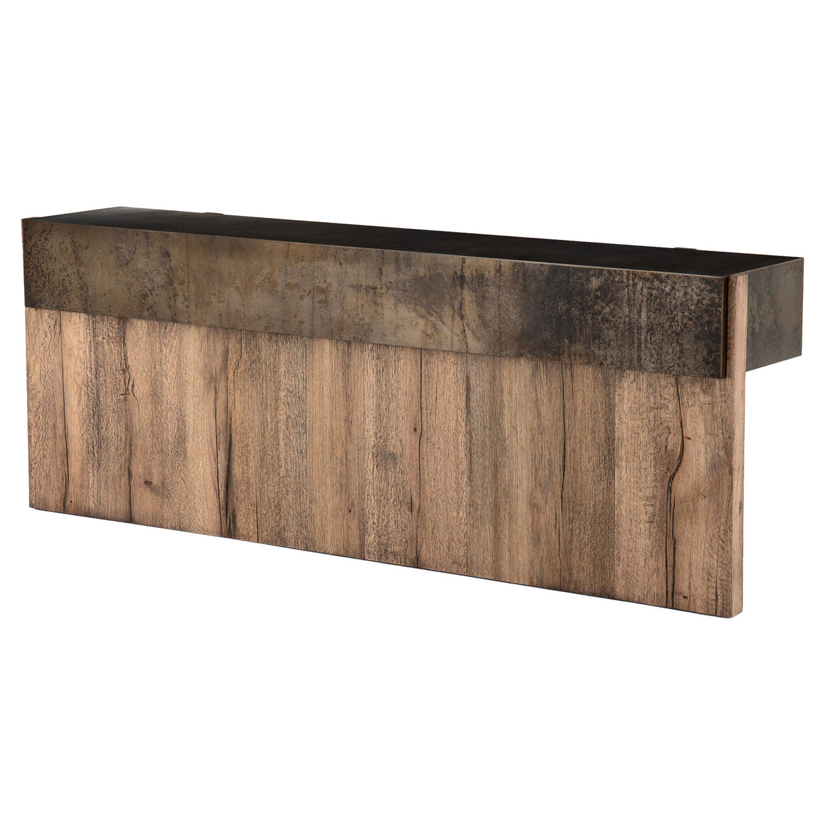 Bingham Console Table - Rustic Oak Veneer