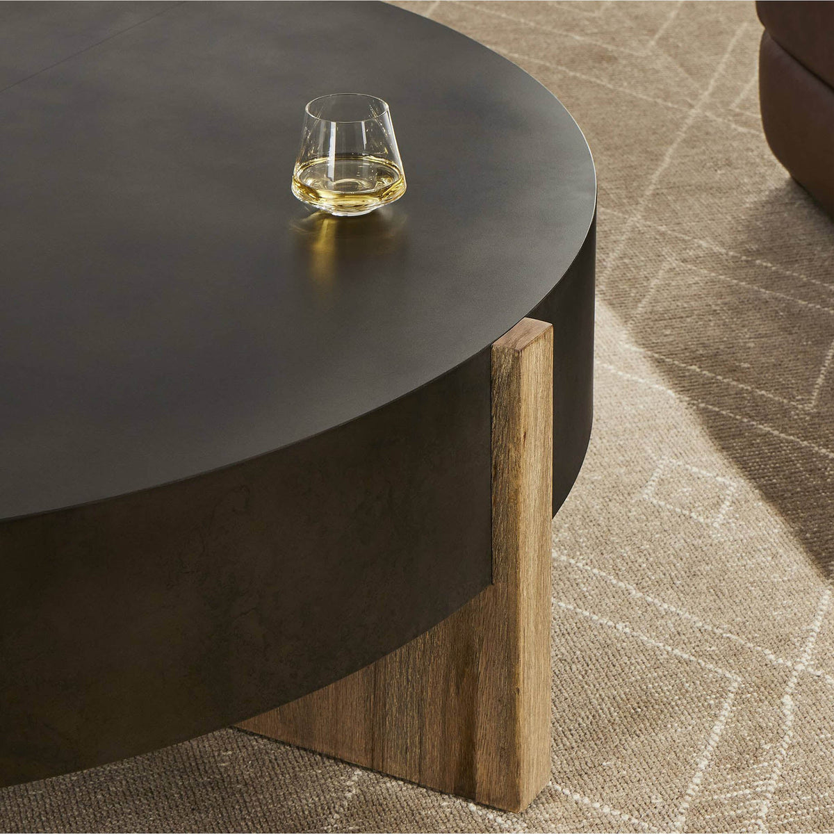 Bingham Large Coffee Table - Distressed Iron