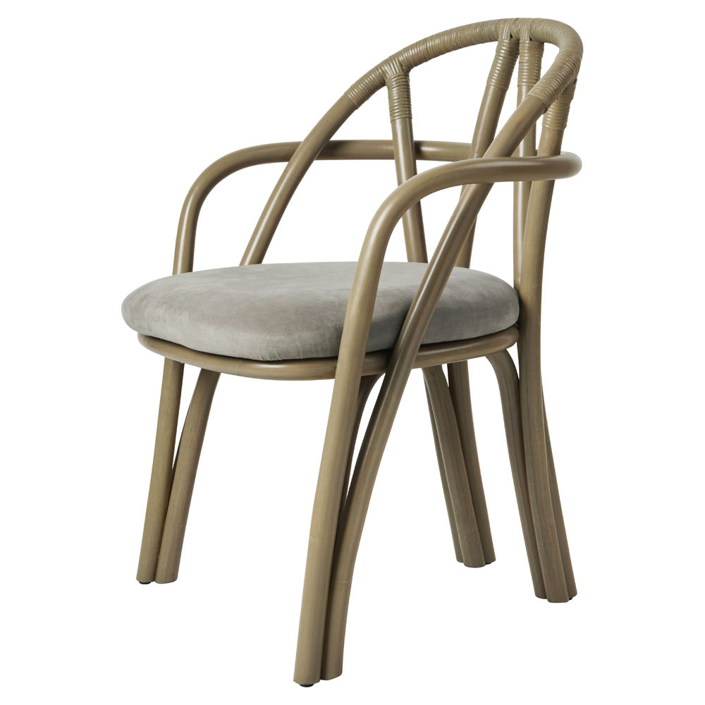 Bistra Dining Armchair - Olive Stained Rattan