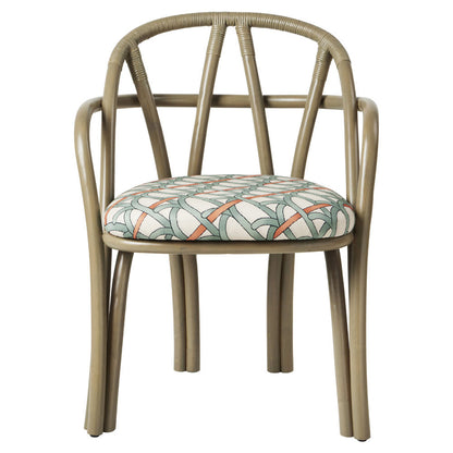 Bistra Dining Armchair - Olive Stained Rattan