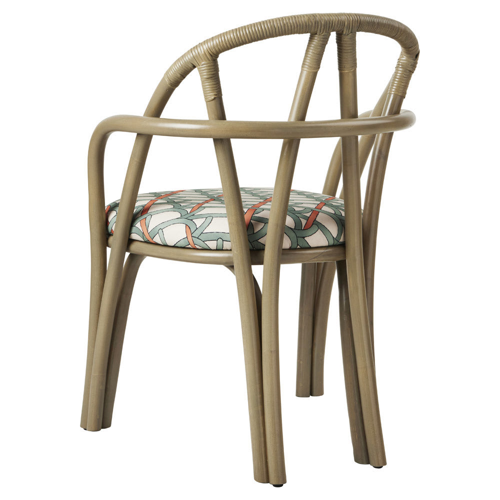 Bistra Dining Armchair - Olive Stained Rattan