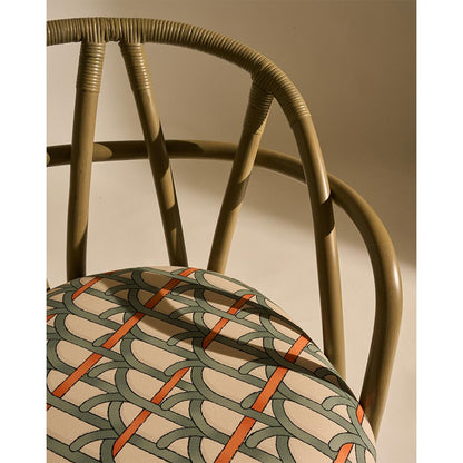 Bistra Dining Armchair - Olive Stained Rattan