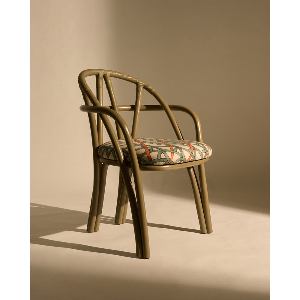 Bistra Dining Armchair - Olive Stained Rattan