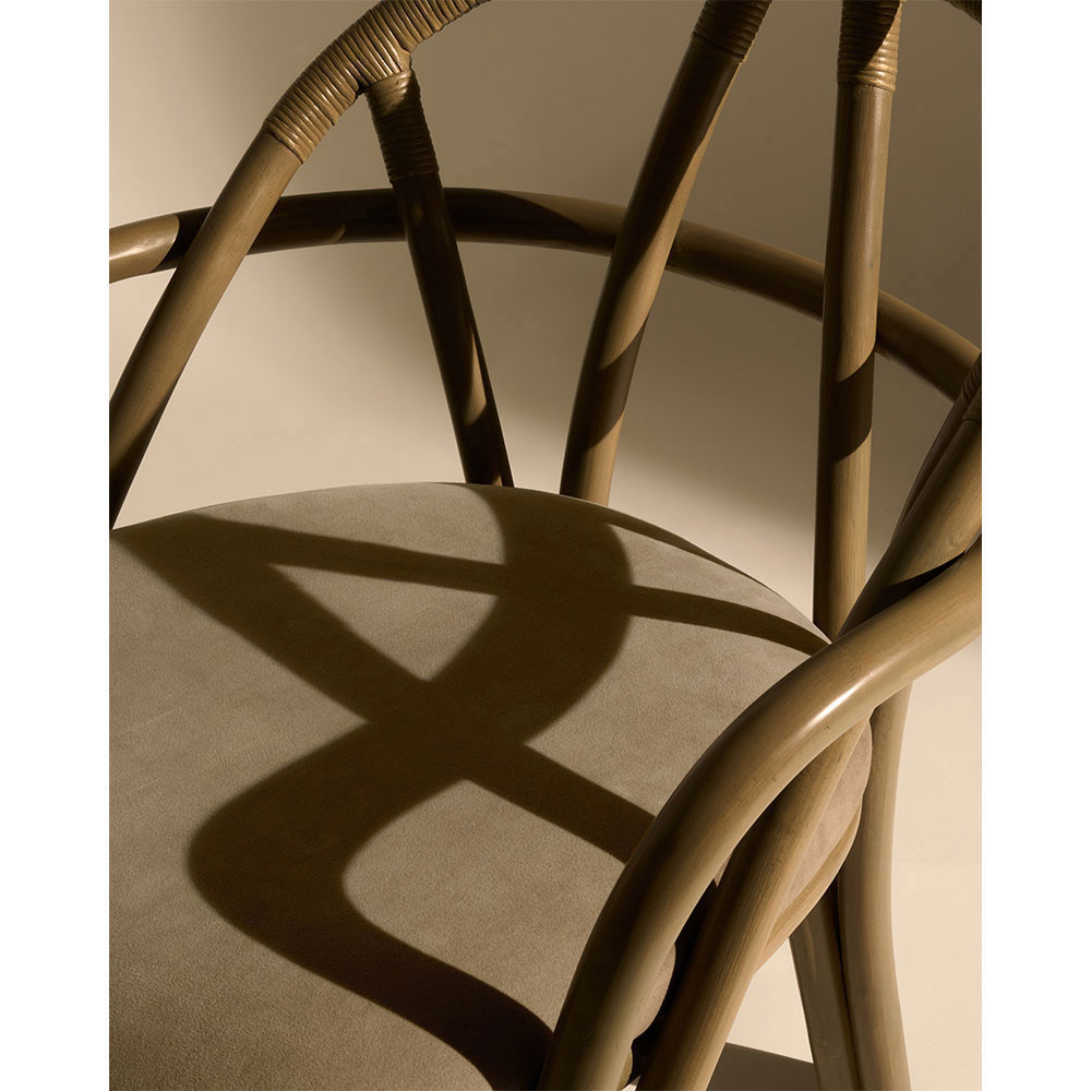 Bistra Dining Armchair - Olive Stained Rattan