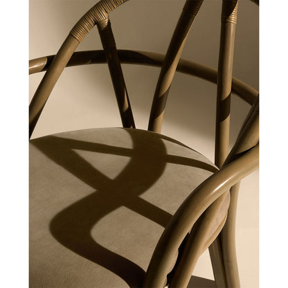 Bistra Dining Armchair - Olive Stained Rattan