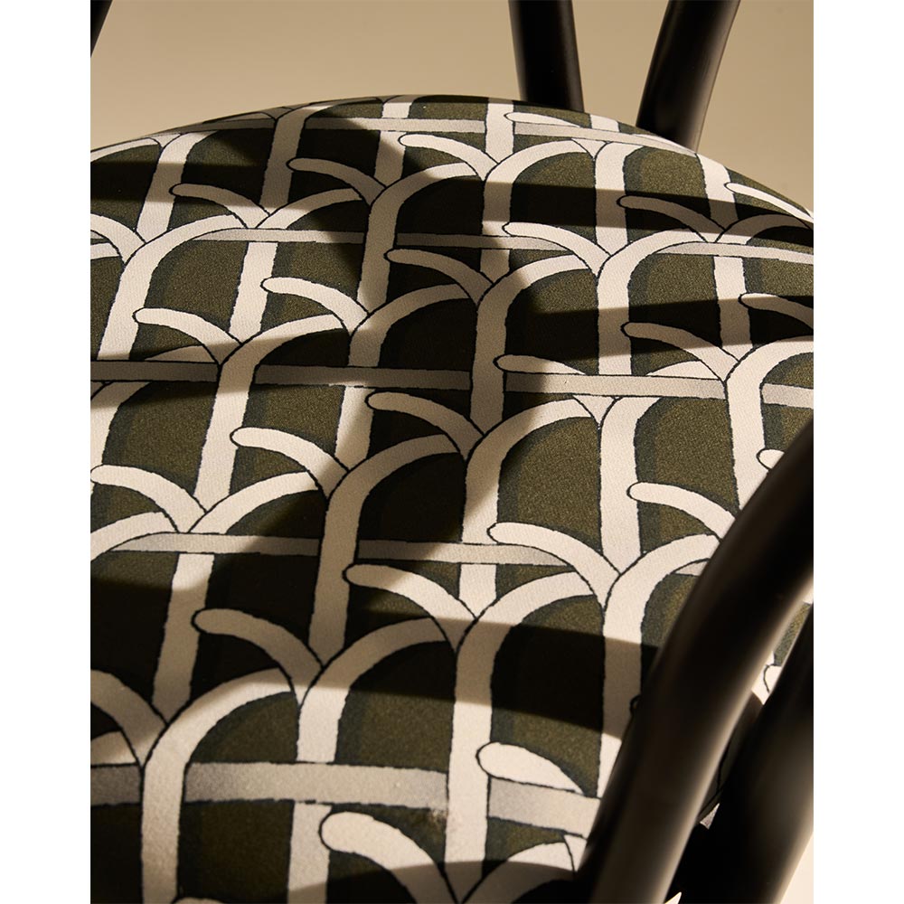 Bistra Lounge Chair - Ebony Painted Rattan