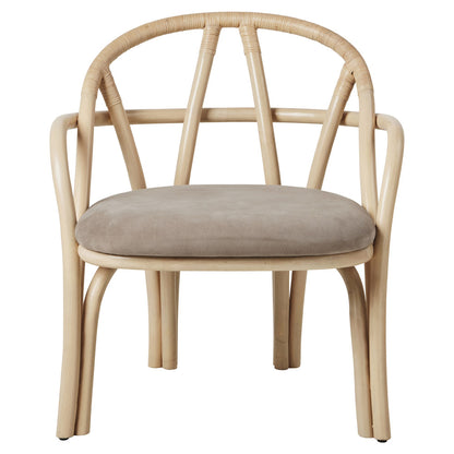 Bistra Lounge Chair - Natural Lacquered Rattan