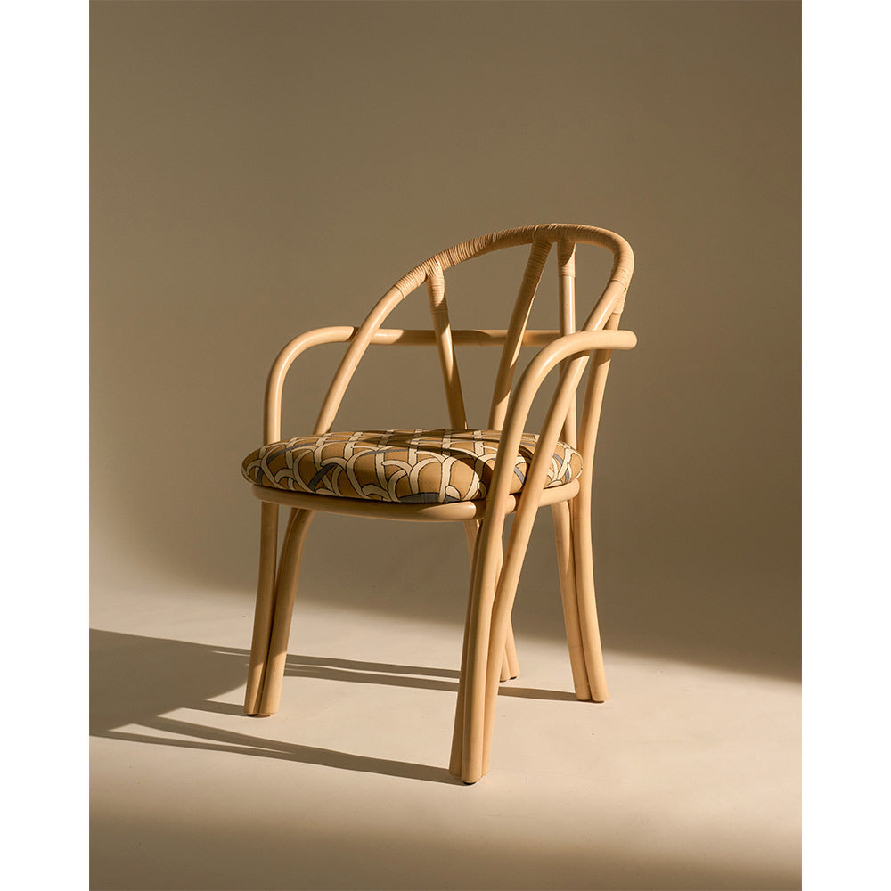 Bistra Lounge Chair - Natural Lacquered Rattan