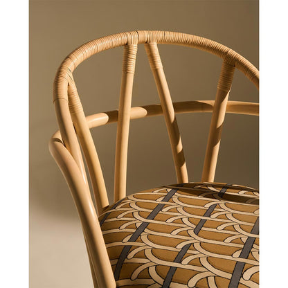 Bistra Lounge Chair - Natural Lacquered Rattan