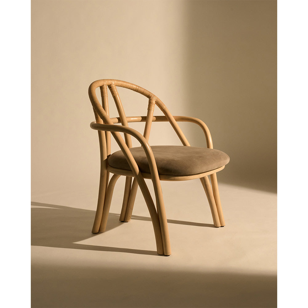 Bistra Lounge Chair - Natural Lacquered Rattan