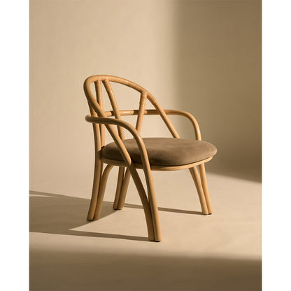 Bistra Lounge Chair - Natural Lacquered Rattan