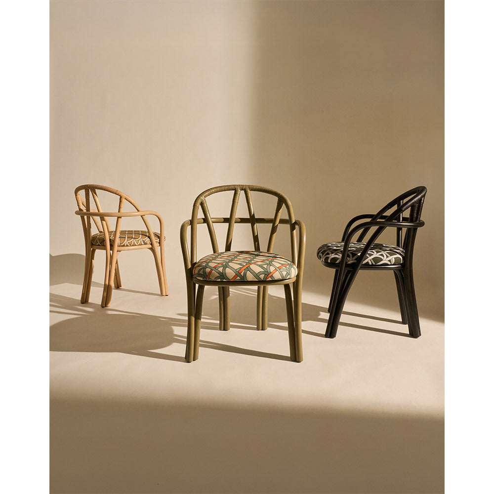 Bistra Lounge Chair - Olive Stained Rattan
