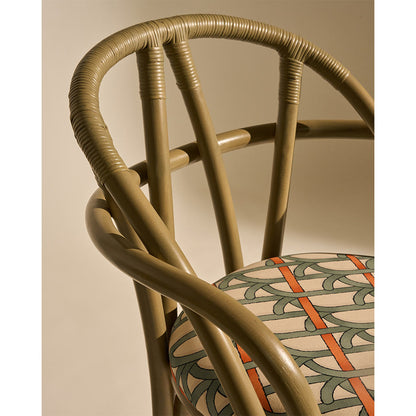 Bistra Lounge Chair - Olive Stained Rattan